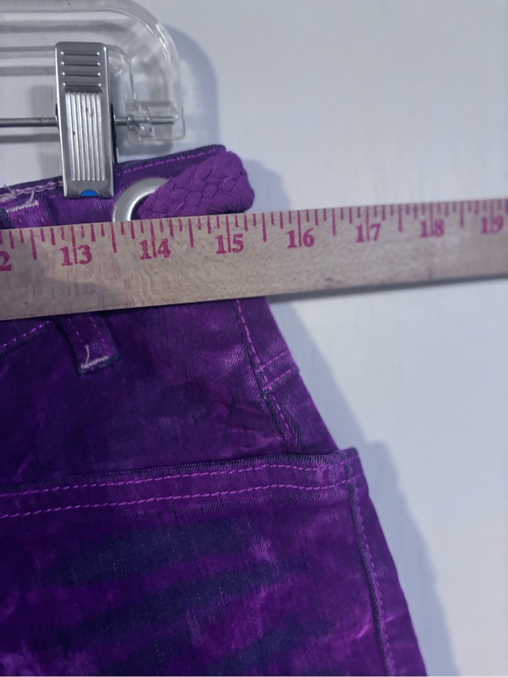 We The Free Purple Velvet Cargo Pants - Picture 4 of 5
